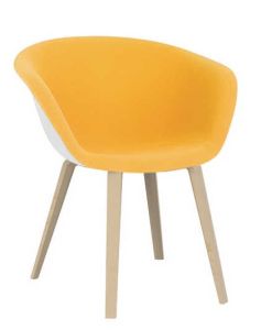 Duna chair with wooden legs Arper