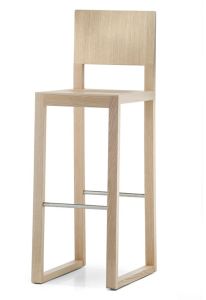 Sgabello in legno Brera Pedrali