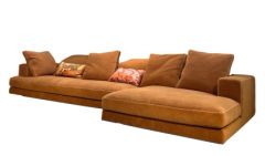 Arbiter Sofa with Chaise Longue Maxalto