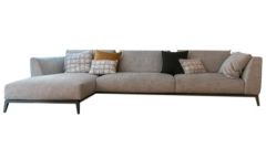 Olivier Flou sofa with chaise longue