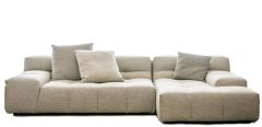 Sofa with Chaise Longue Tufty Too B&B Italia