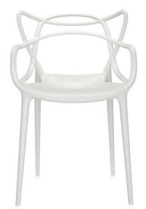 Set 6 White Masters Chairs Kartell 