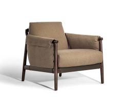 Times Lounge Fabric Armchair Poltrona Frau