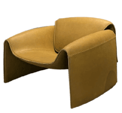 Poltrona in Pelle Le Club Poliform