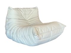 Togo Armchair in Alcantara Eggshell Ligne Roset