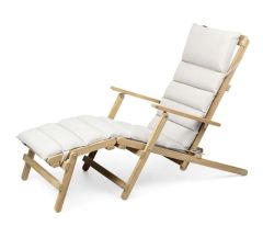 Carl Hansen & Son BM5565 Deck Chair with Footrest & Cushion