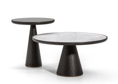 Duo Pedestal Coffee Table Poltrona Frau