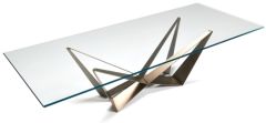 Tavolo 240x120 Skorpio base Brushed Bronze Cattelan Italia