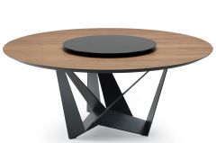 Table Skorpio Wood Round Cattelan Italia