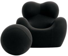 Up armchair design Gaetano Pesce B&B Italia Black