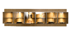 Vetrina Pass-Word Evolution Grid-Up Wall Unit Molteni