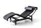 Cassina 4 Chaise Longue à Réglage Continu, Noire, Durable