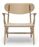 cH22 Oak Oil Lounge Chair Carl Hansen & Son.