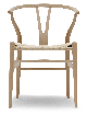 Set 4 Sedie CH24 Wishbone Chair Carl Hansen & Son Faggio Sapone/Olio