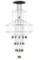 lampada wireflow chandelier vibia
