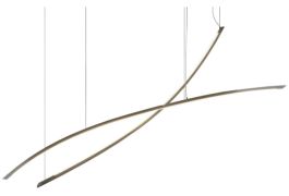 Eglo Lampada Da Soffitto LED Magnum A 2 Faretti Orientabili, Nichel Opaco E Cromo, Con Lampadine GU10 Incluse (2x3W, 240 Lumen, Luce Calda), Dimensioni 33x10.5 Cm